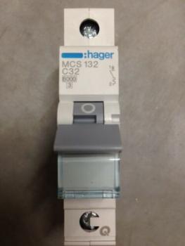 Hager MCS132 Leitungsschutzschalter 32A, 1polig mit QuickConnect